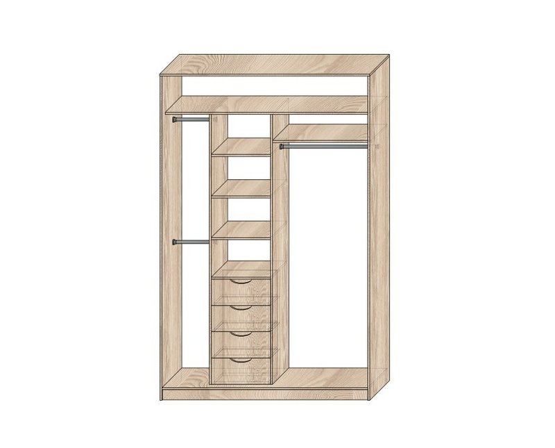 Наполнение шкафов-купе Модель №2