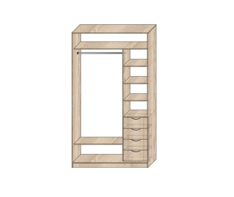 Наполнение шкафов-купе Модель №3