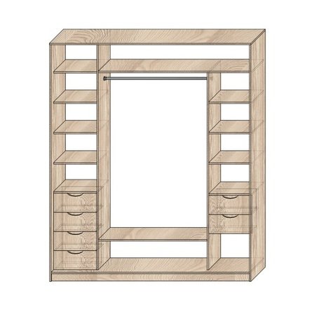Наполнение шкафов-купе Модель №7