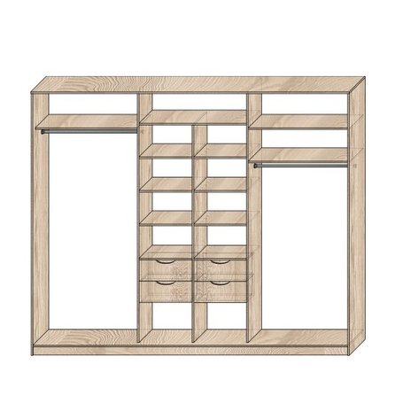 Наполнение шкафов-купе Модель №8