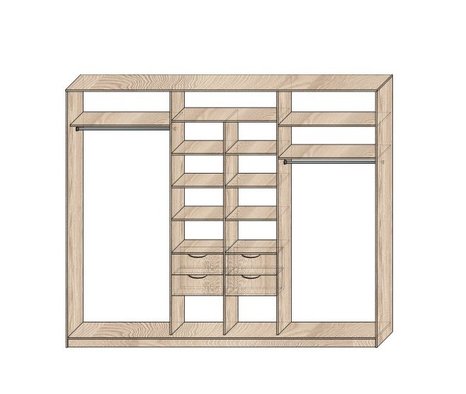 Наполнение шкафов-купе Модель №8