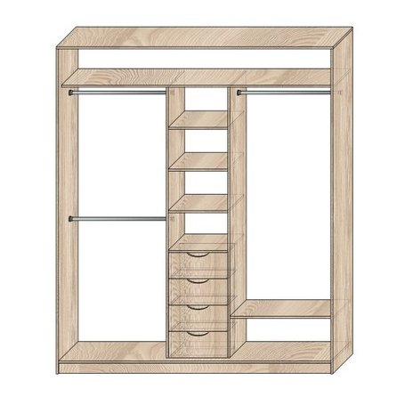 Наполнение шкафов-купе Модель №9