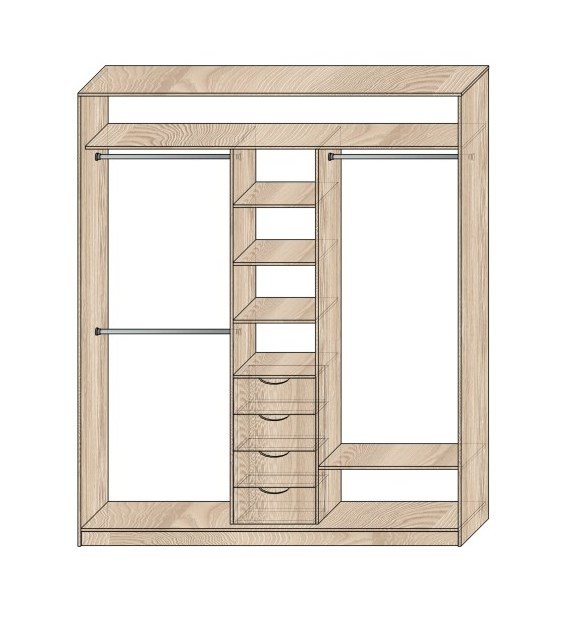 Наполнение шкафов-купе Модель №9