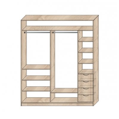 Наполнение шкафов-купе Модель №10