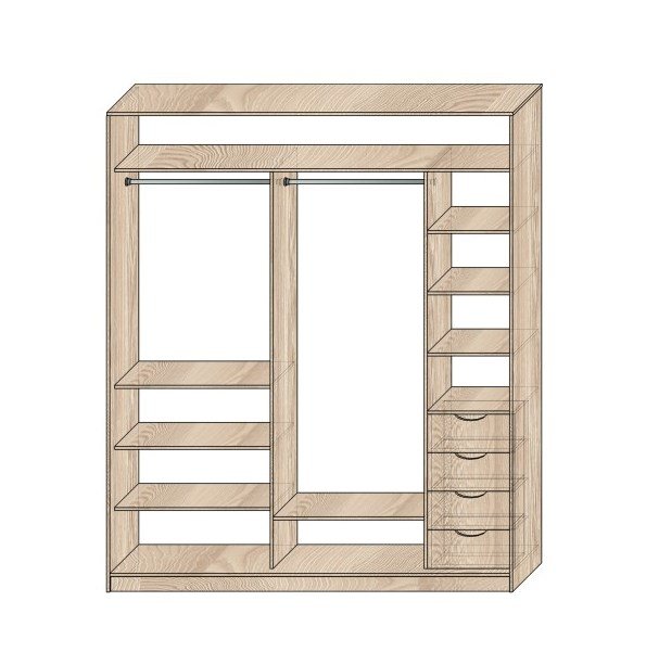 Наполнение шкафов-купе Модель №10