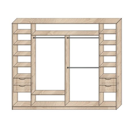 Наполнение шкафов-купе Модель №13