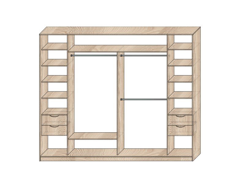 Наполнение шкафов-купе Модель №13