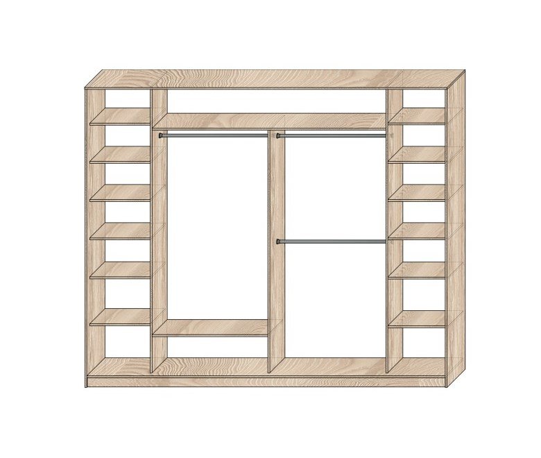 Наполнение шкафов-купе Модель №14