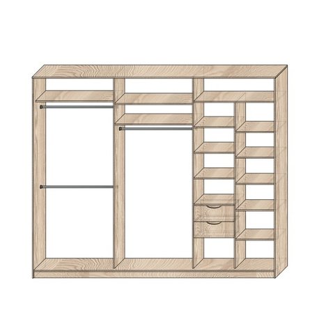 Наполнение шкафов-купе Модель №15