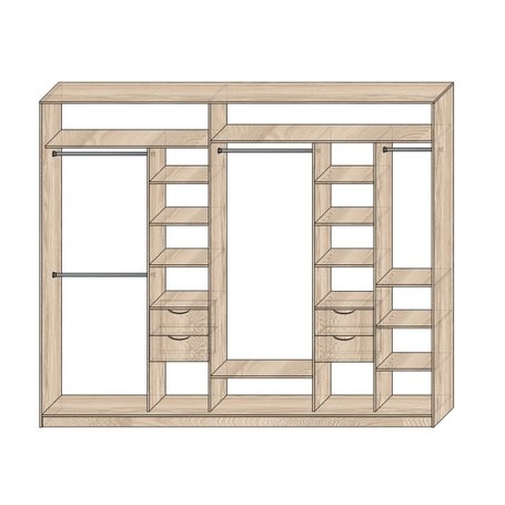 Наполнение шкафов-купе Модель №16