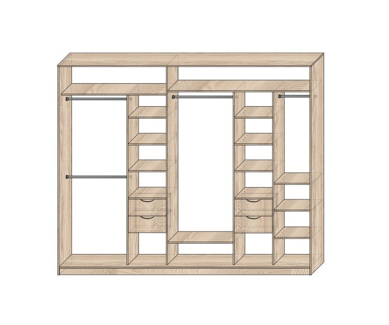 Наполнение шкафов-купе Модель №16